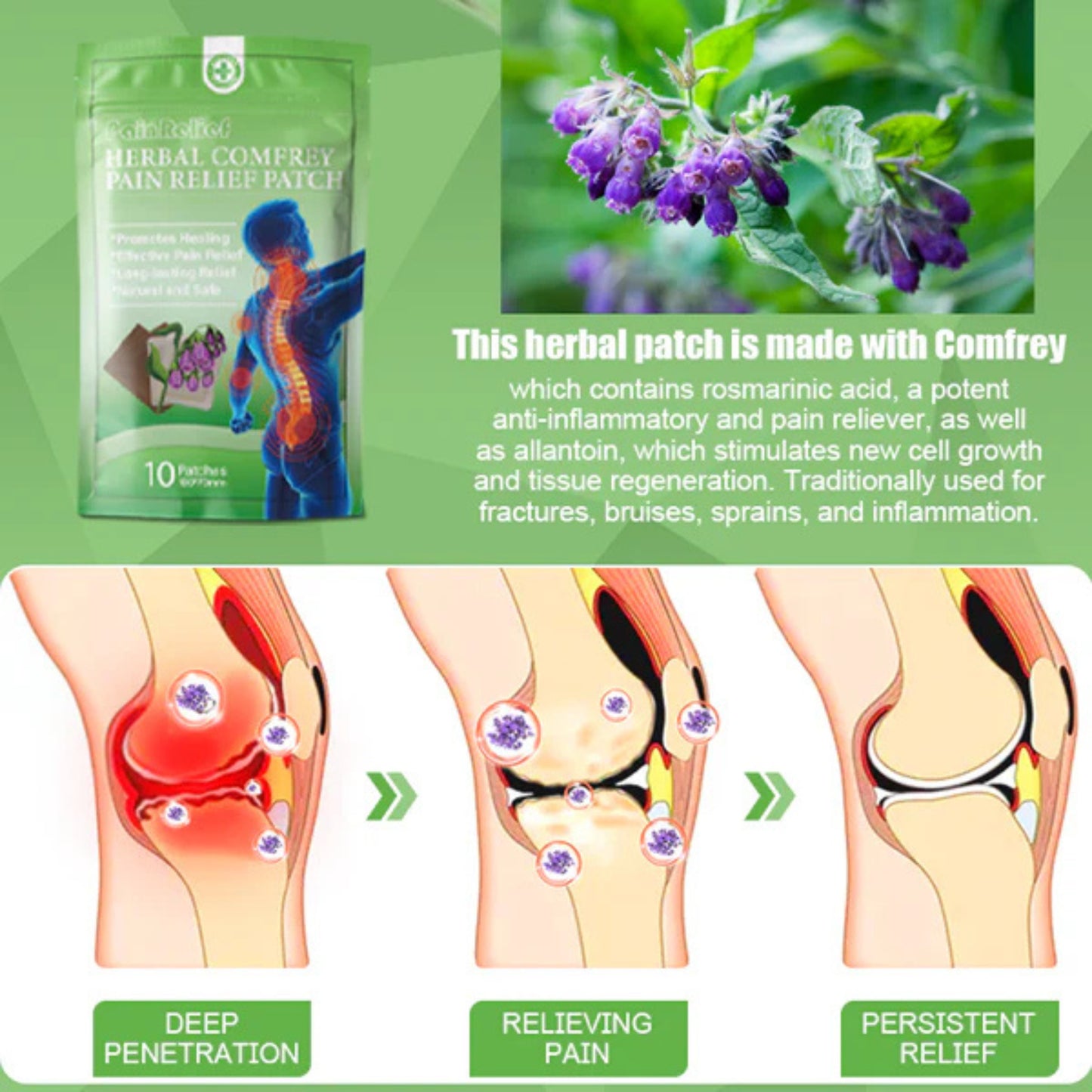 Herbal Comfrey Patches